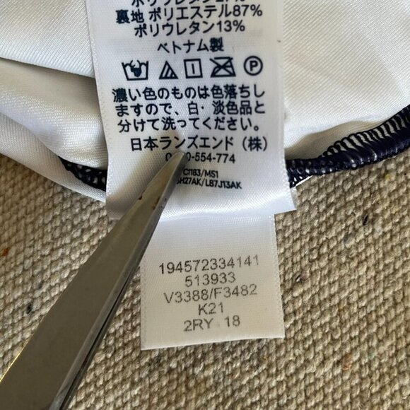 Lands' End Woman's Scoop Neck Tugless Sporty One-Piece Swim Suit Sz 18 - Picture 10 of 10